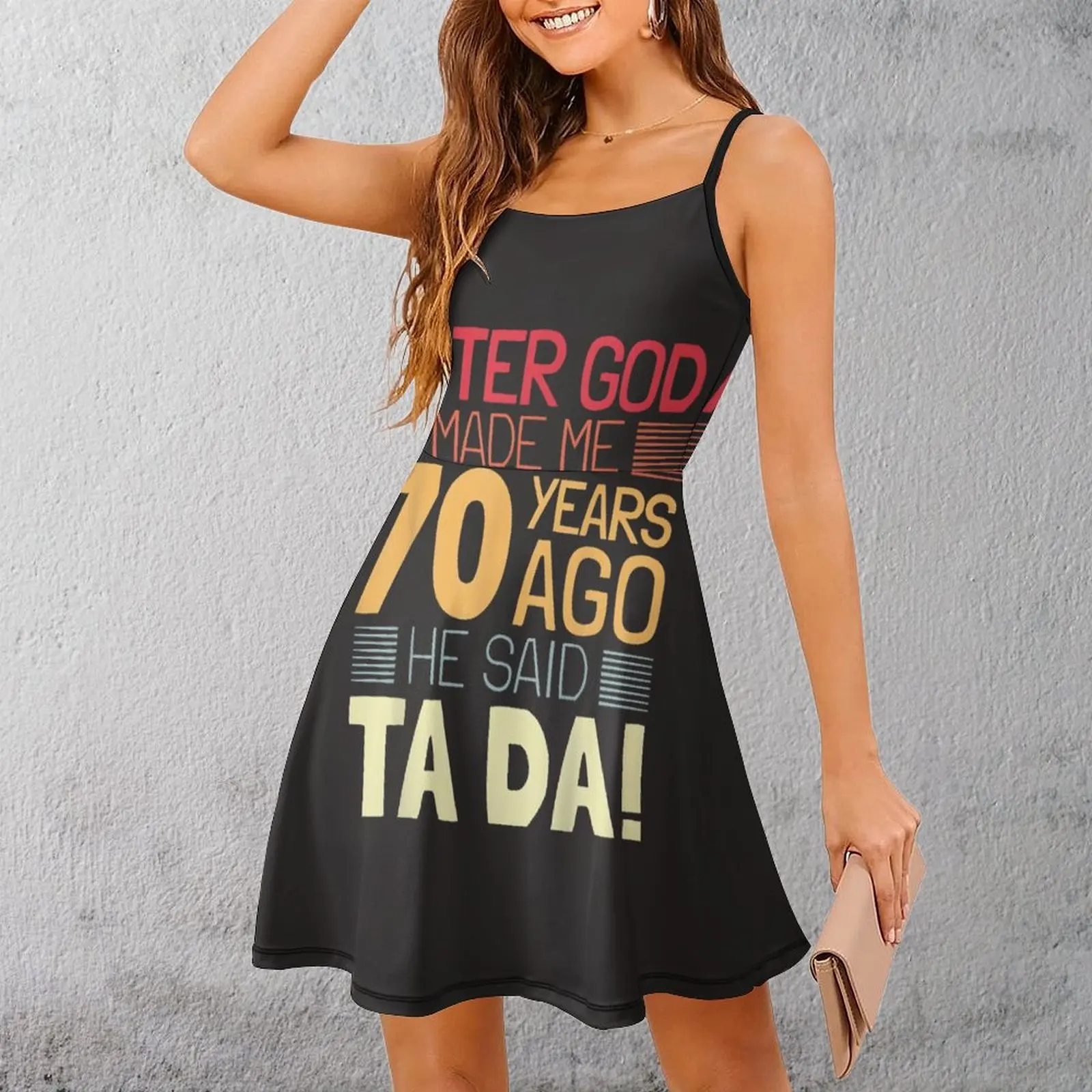 

Дизайн для празднования 70-летия дня рождения, футболка с рисунком сельского хозяйства, экзотическое женское платье высшего качества, женское платье на бретельках, забавная новинка