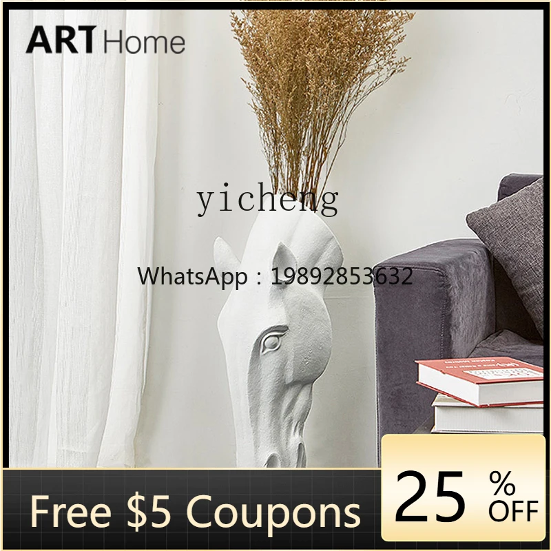 

Nordic flower arrangement office TV cabinet art decoration ornament living room entrance wine cabinet decoration