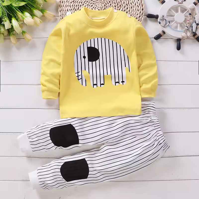 Kids Clothes Children Sets Children's Clothing Boys Girls CottonAutumn winter Clothing Pants Sleepwear Underwear Christmas Gift - Image 10