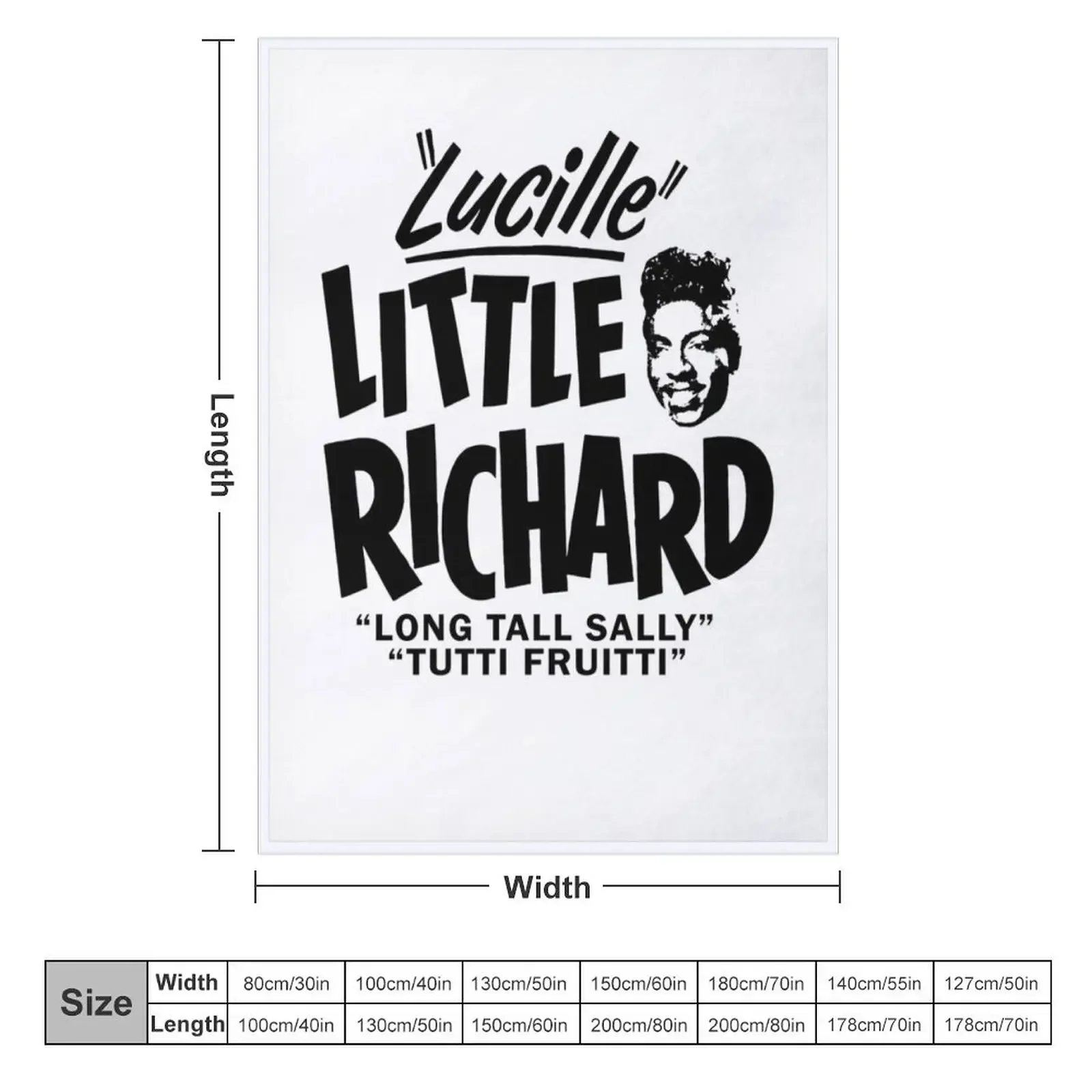 Little Richard Lucille. Throw Blanket Decorative Sofa Stuffeds Blankets