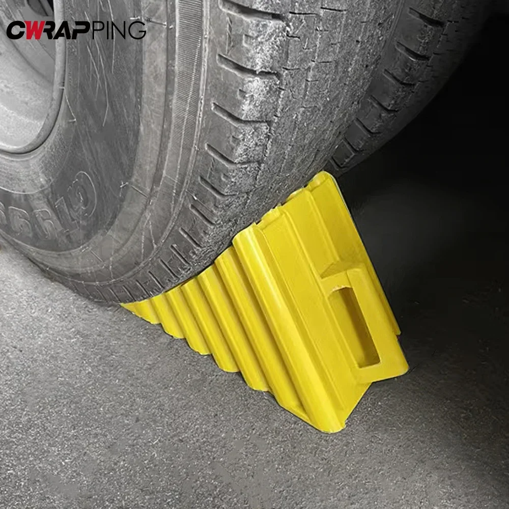 Car Tyre Slip Stopper Control Rubber Wheel Chocks Blocks Wheel Alignment Tire Pad for Trailer Truck RV Camper Car Accessories