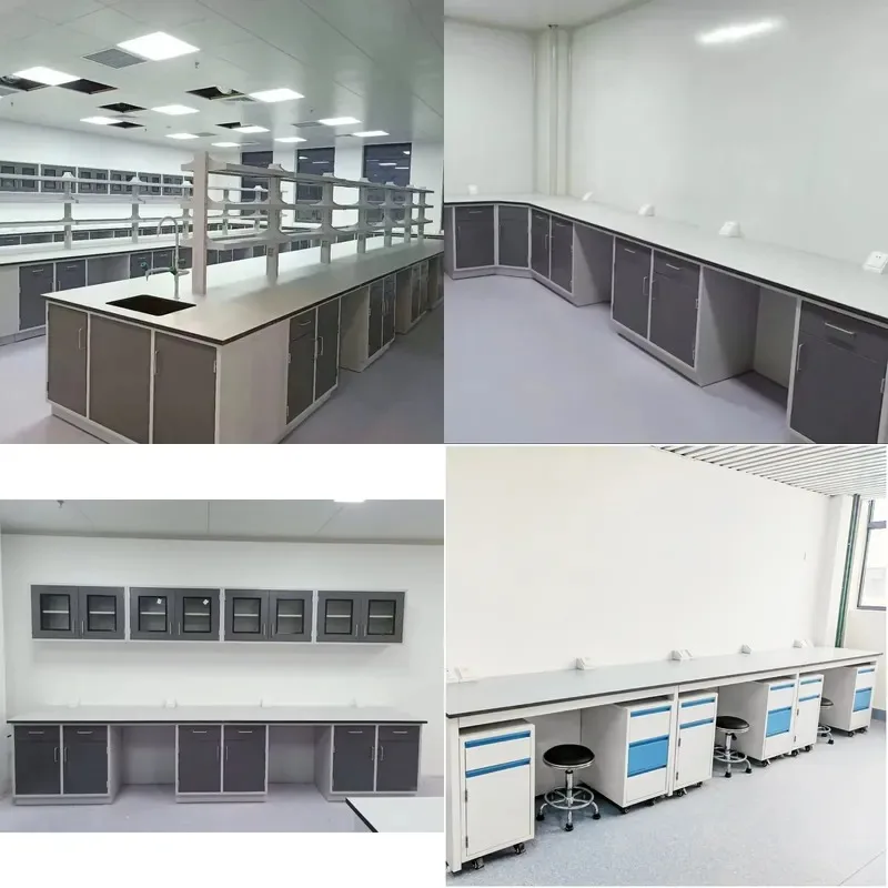Laboratory Workbench with Drawers for Chemical Storage School Lab Equipment  Facility Furniture