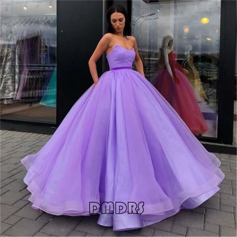 Women's Ball Gown Tulle Dress Sleeveless Floor Length Formal Dresses for Women Party Cocktail Homecoming Evening Outfit