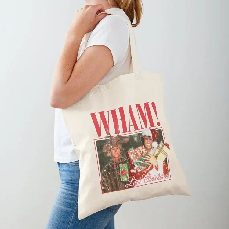 آخر عيد الميلاد حمل حقيبة مخصصة حقيبة قماش سوبر ماركت حقيبة قابلة للطي أكياس التسوق القابلة لإعادة الاستخدام رائعة #1