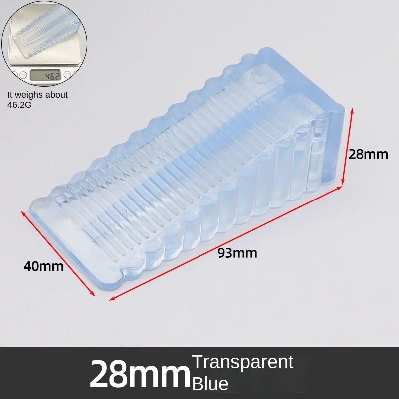 Safety Silicone Door Stop Block Wedge Stop Door Stopper Home Offices Door Rear Retainer Impact Stopper Rubber Stops No Drill