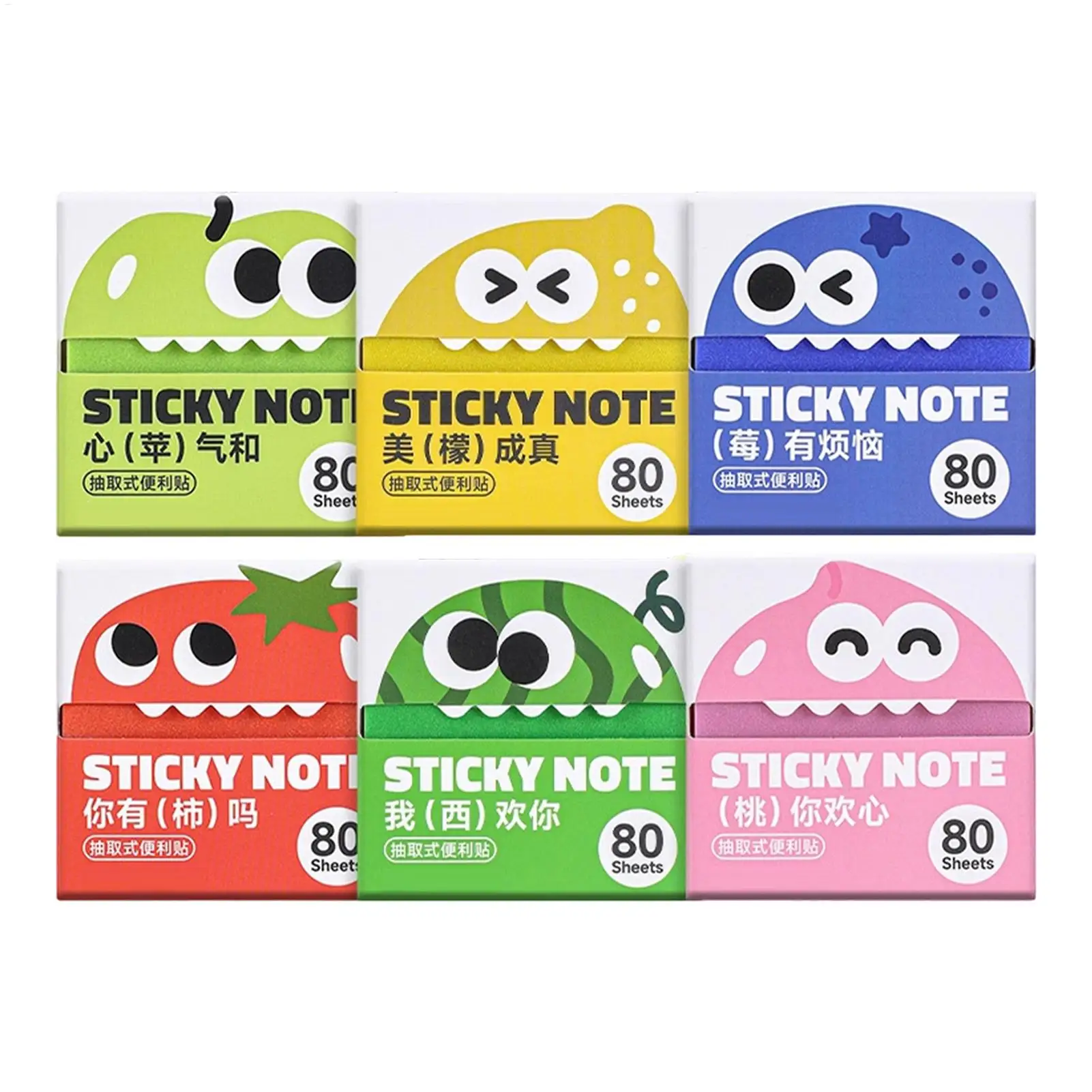 Transparent Pull Out Sticky Notes Cute Colorful Reusable Self Adhesive Page Marker Index Tabs Dispenser for Bible Annotation