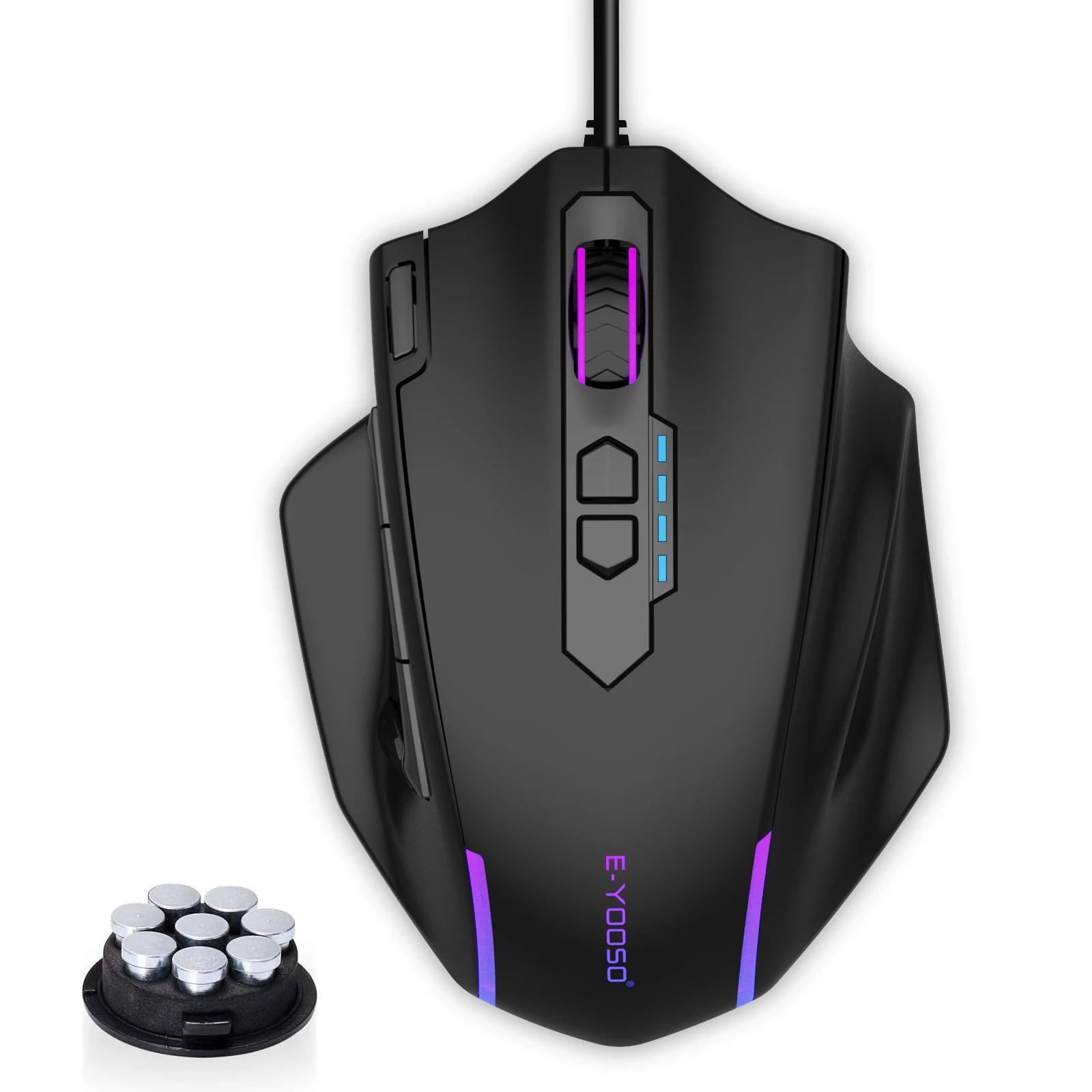 E-YOOSO X-41 USB Wired RGB Gaming Mouse 24000 DPI SG8960 10 buttons programmable game Optical mice for Computer PC Laptop
