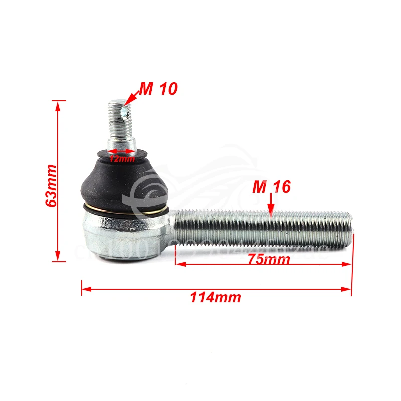 75mm M10-M16  Adjustable Conical Ball Joint Kit Fit For 50cc 90cc 110cc 125cc 150cc Quad Dirt Bike ATV Go Kart Dune Buggy parts