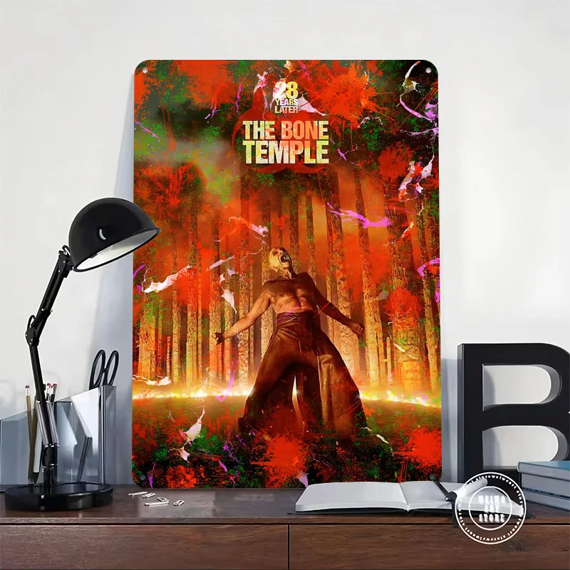 The Bone Temple 28 Years Later Printed Poster Customized Retro Wall Art Vintage Metal Tin Signs for Room Accessories House Bar