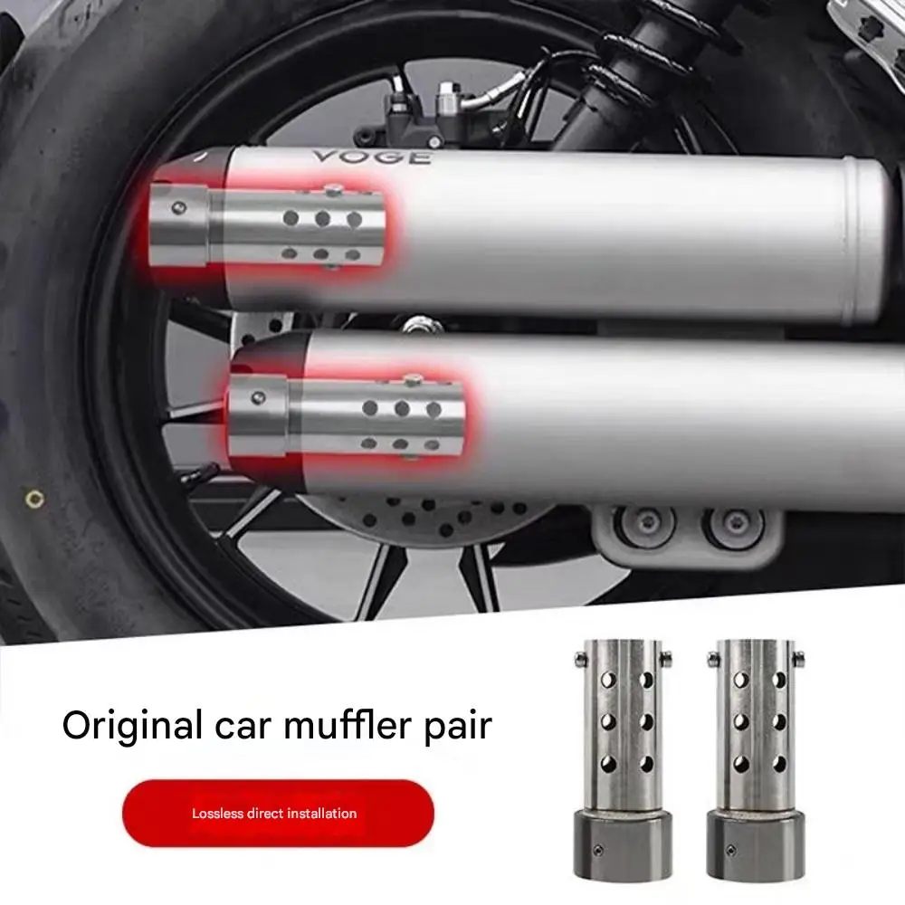 For VOGE CU625 aftermarket exhaust pipe heat shield, stainless steel heat-insulating decorative cover, retro protective cover.