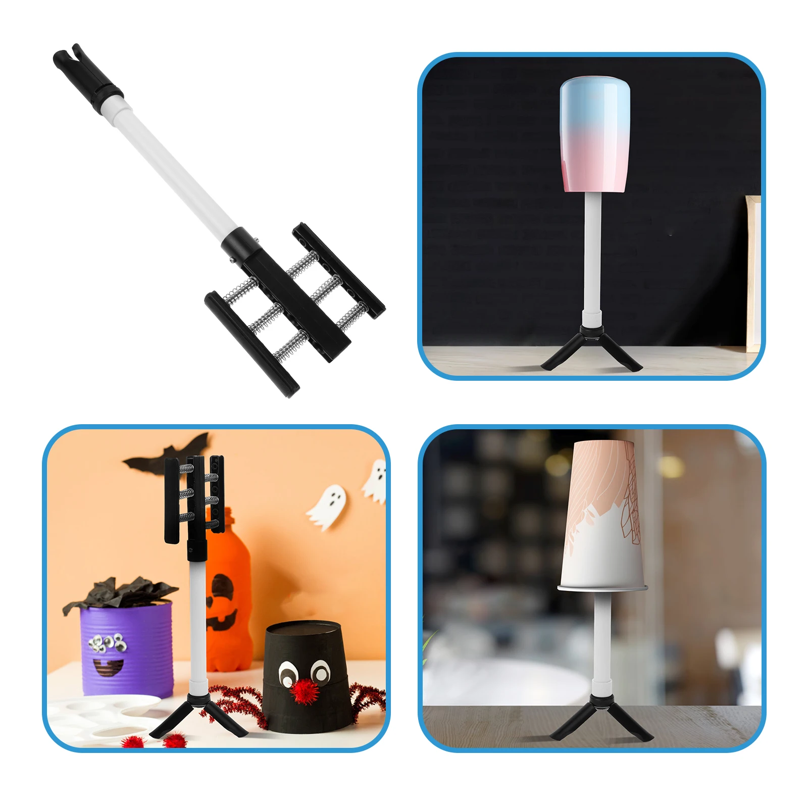 

Cup Turning Fixture Tumbler Turner Bracket Drying Rack Spinner Tumbler Turner Bracket Plastic Metal Art Supplies Craft Tool