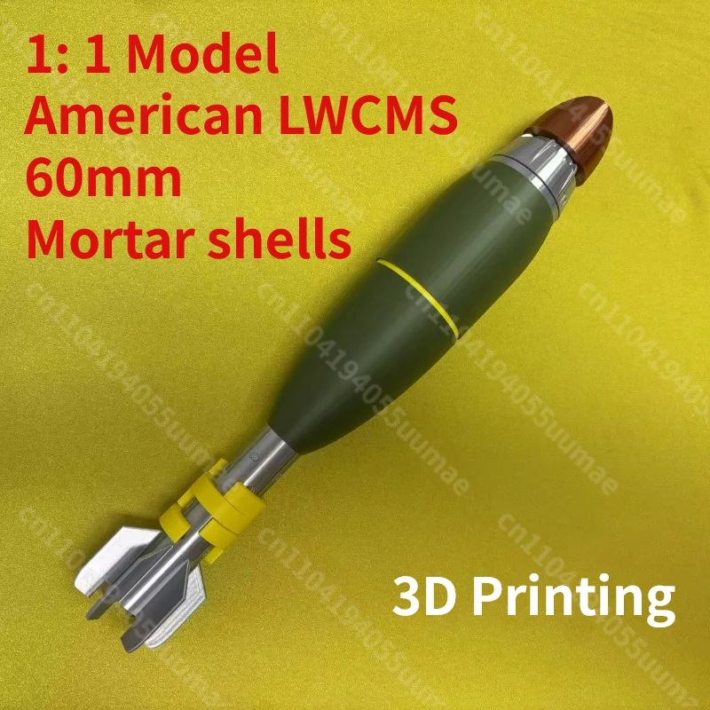 

1:1 3D печатная игрушка, американская модель 60 мм, статическая сборка ручной работы, военный энтузиаст, украшение ручной работы, обучающий демонстрационный дизайн