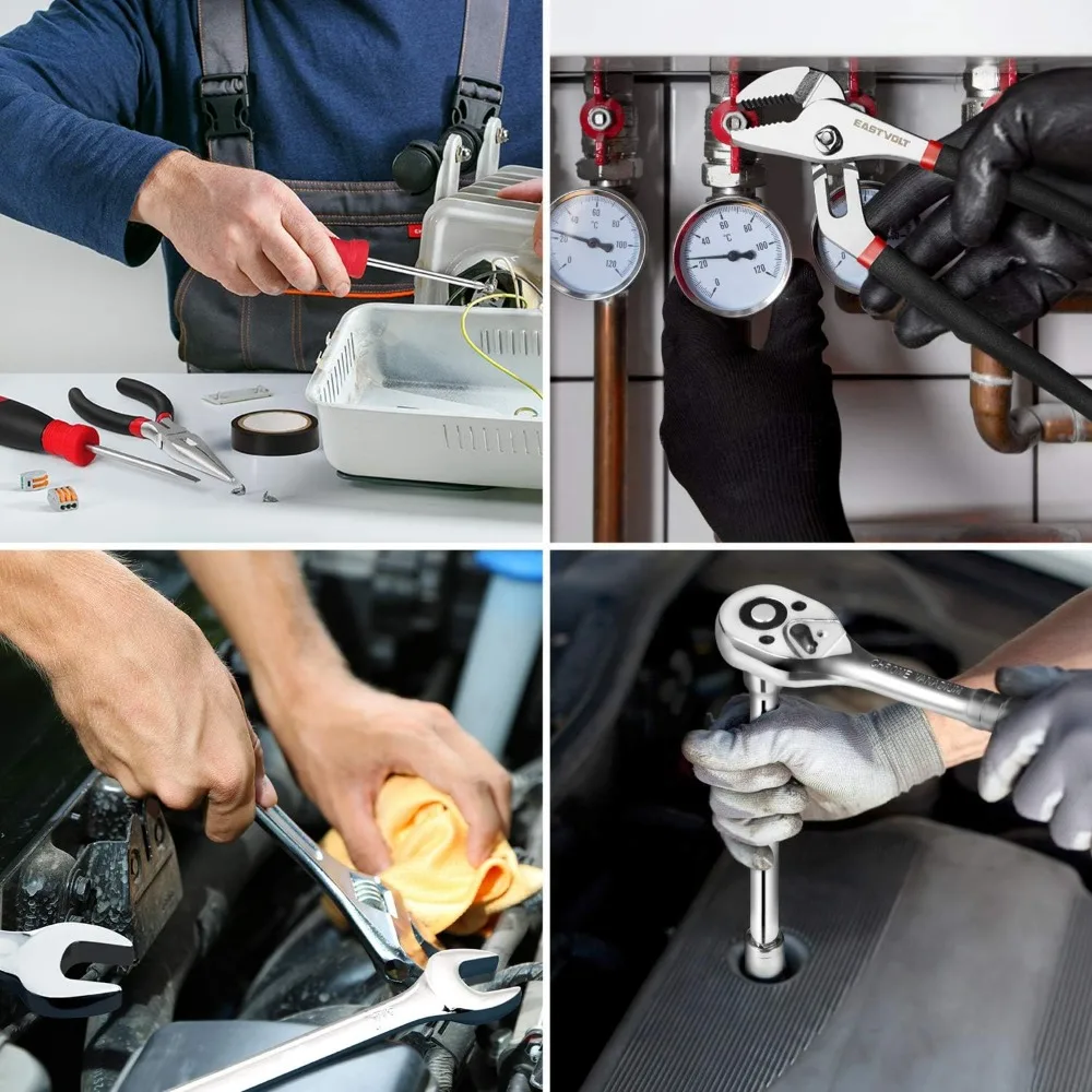 248 Stück Mechaniker-Werkzeugs atz, Allzweck-Misch buchsen und Schraubens chl üssel, Handwerkzeug satz Autoreparatur-Werkzeugs atz