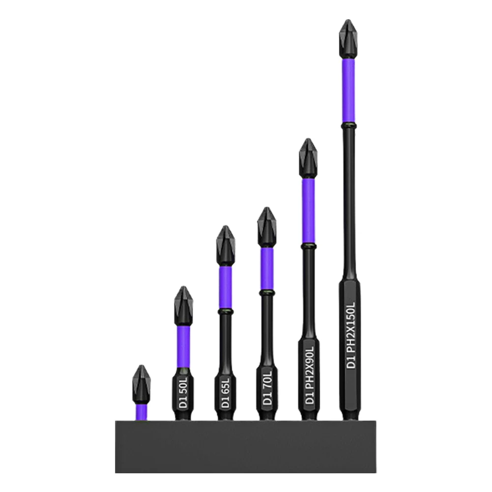 Cross Screwdriver High Hardness Strong Magnetic Non-Slip Bit Professional Hex Socket Set Cross Drill Bit Set for Car Toy Repair