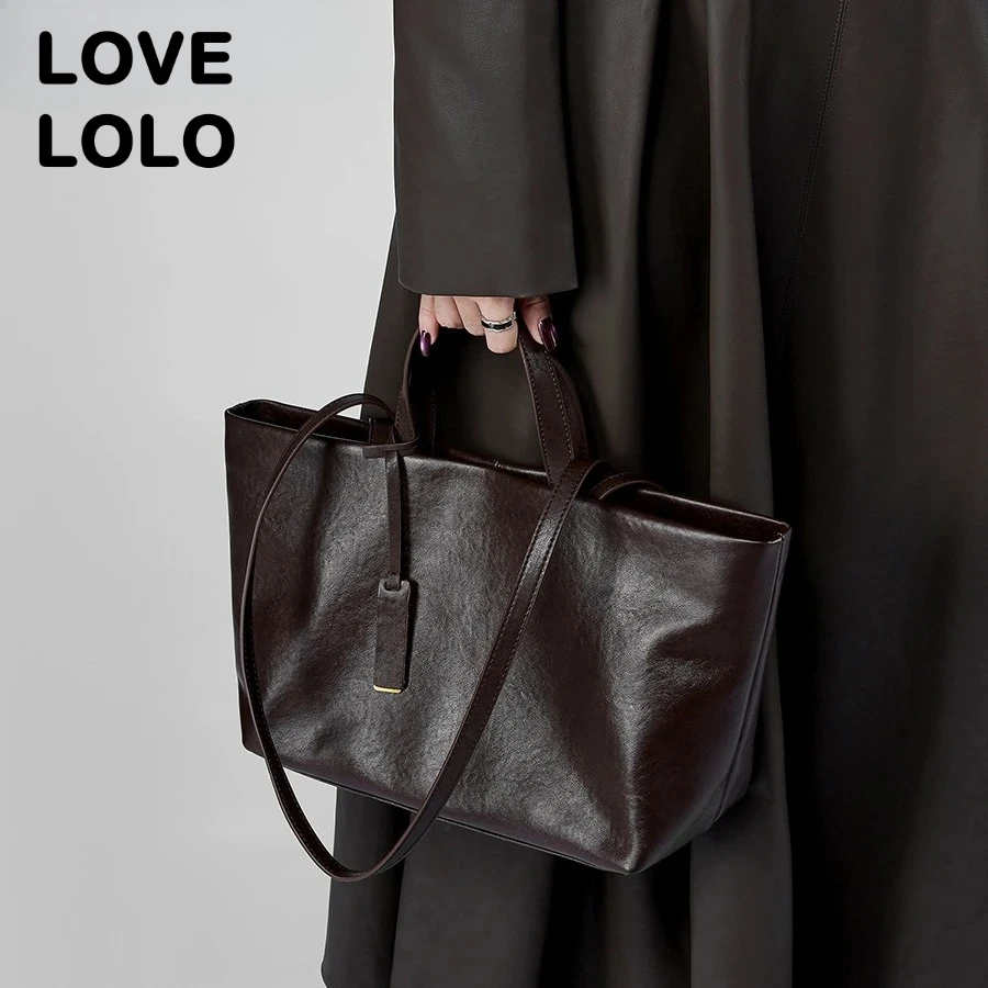 

Luxury woman Shoulder bag soft leather large capacity square fashion tote bag korean Fashionable Handbag Shopping underarm bags