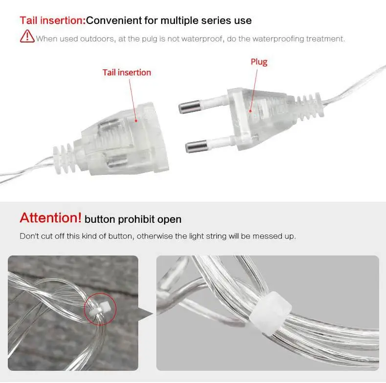 Natal led fada luz corda 3m cortina de janela guirlanda rgb controle remoto para o ano novo decoração do quarto ao ar livre plug