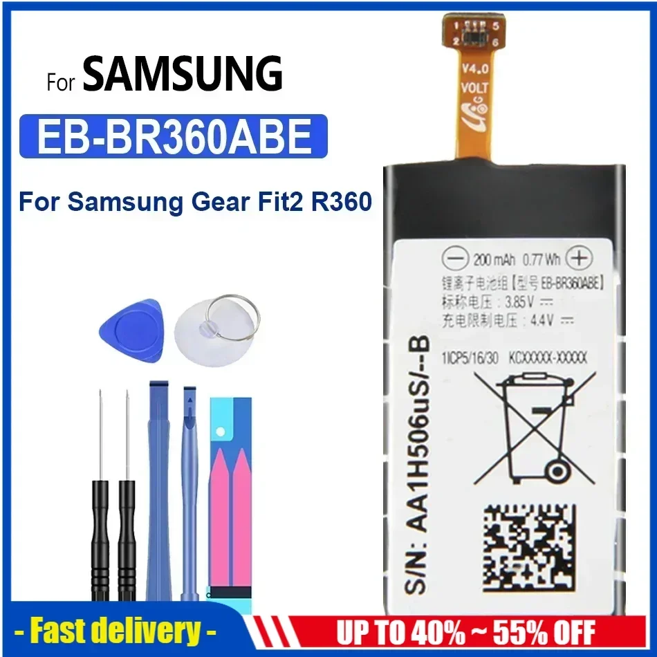 Bateria EB-BR365ABE Mobile Phone Batteries For Samsung Gear Fit 2 Pro SM-R365 EB-BR360ABE SM-R360 SCH-R360