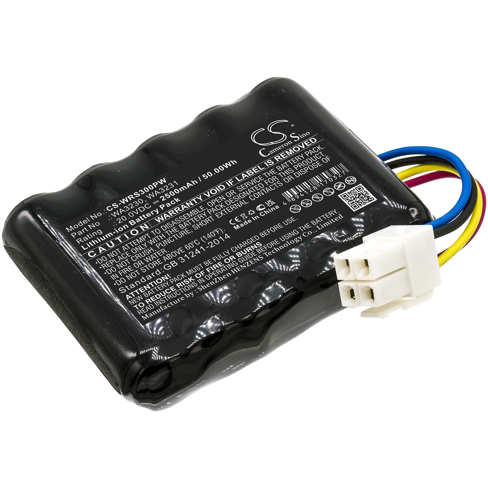 Gardening Tools Battery 20V/2500mAh WA3230,50032492,WA3231,50032774 for Worx Landroid S Basic,S300,S450i,S500i,WR115MI,WR110MI