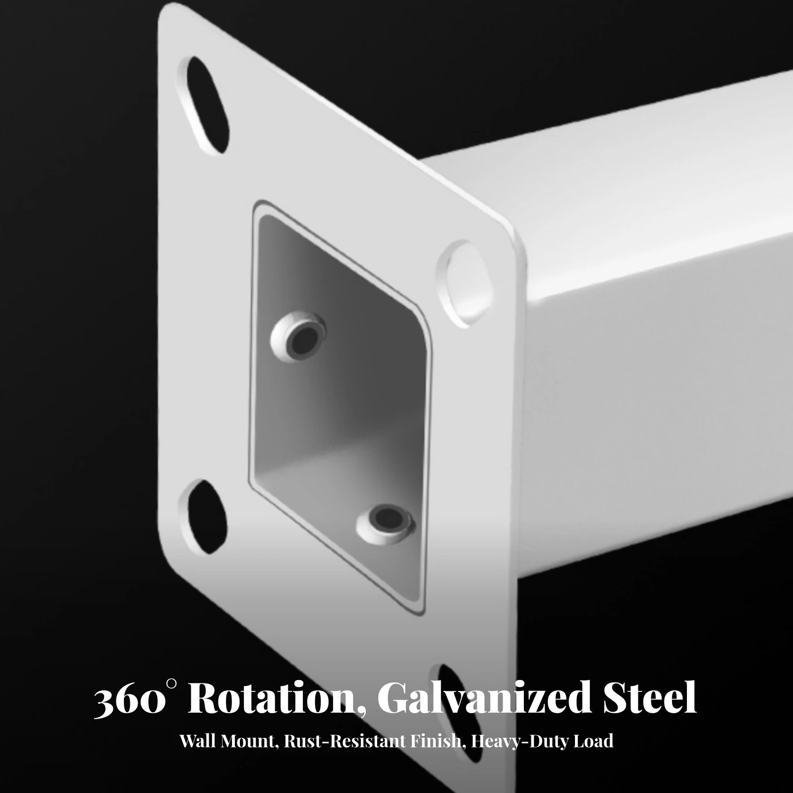 Surveillance Camera Bracket Rust-Resistant Camera Mounting Bracket Horizontal Mounting Arm 360-Degree Rotating Heavy Duty
