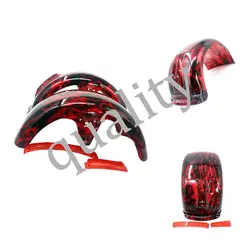 225/55-8 18x9.50-8 225/40-10 Front or Rear Fender Mudguards With Taillights Plastic For Citycoco Electric Scooters Parts