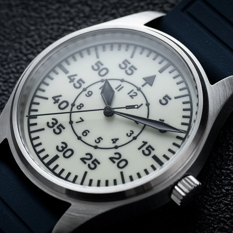 DD40mm Vh31 Beat кварцевые мужские часы с сапфировым стеклом водонепроницаемые 5 бар из нержавеющей стали 316L винтажные мужские часы-пилот