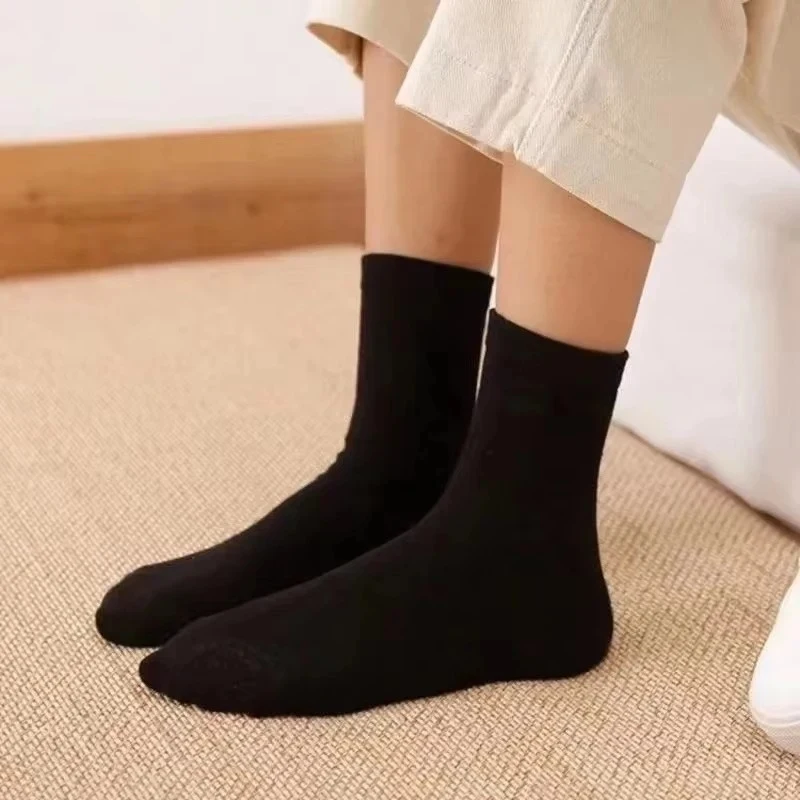 1/2/4pairs   Socks Unisex Summer Travel Wear-Once Throw-Away Anti-Odor  Socks Simple Pure Color Men's Women's Socks