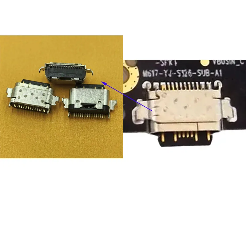 2-20Pcs Type C Dock Port Contact Jack Connector Plug USB Charger Charging For Umidigi A15 A15C A15T Oukitel C37 C38 C50