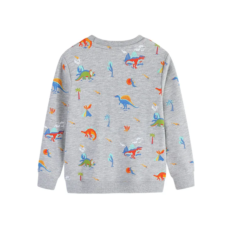 Jumping Meters 2-7T Long Sleeve Autumn Spring  Dinosaurs Boys Sweatshirts Shirts Kids Clothes Children Clothing Sportshirts Tops