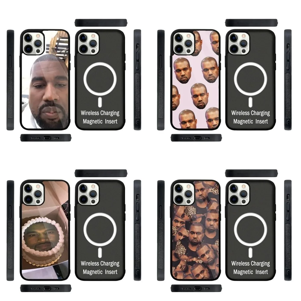 Чехол для телефона Funny-Kanyes-West Ye с сильным магнитом для IPhone 15,14,13, Pro, Max, Plus, 11,12, мини для беспроводной зарядки Magsafe