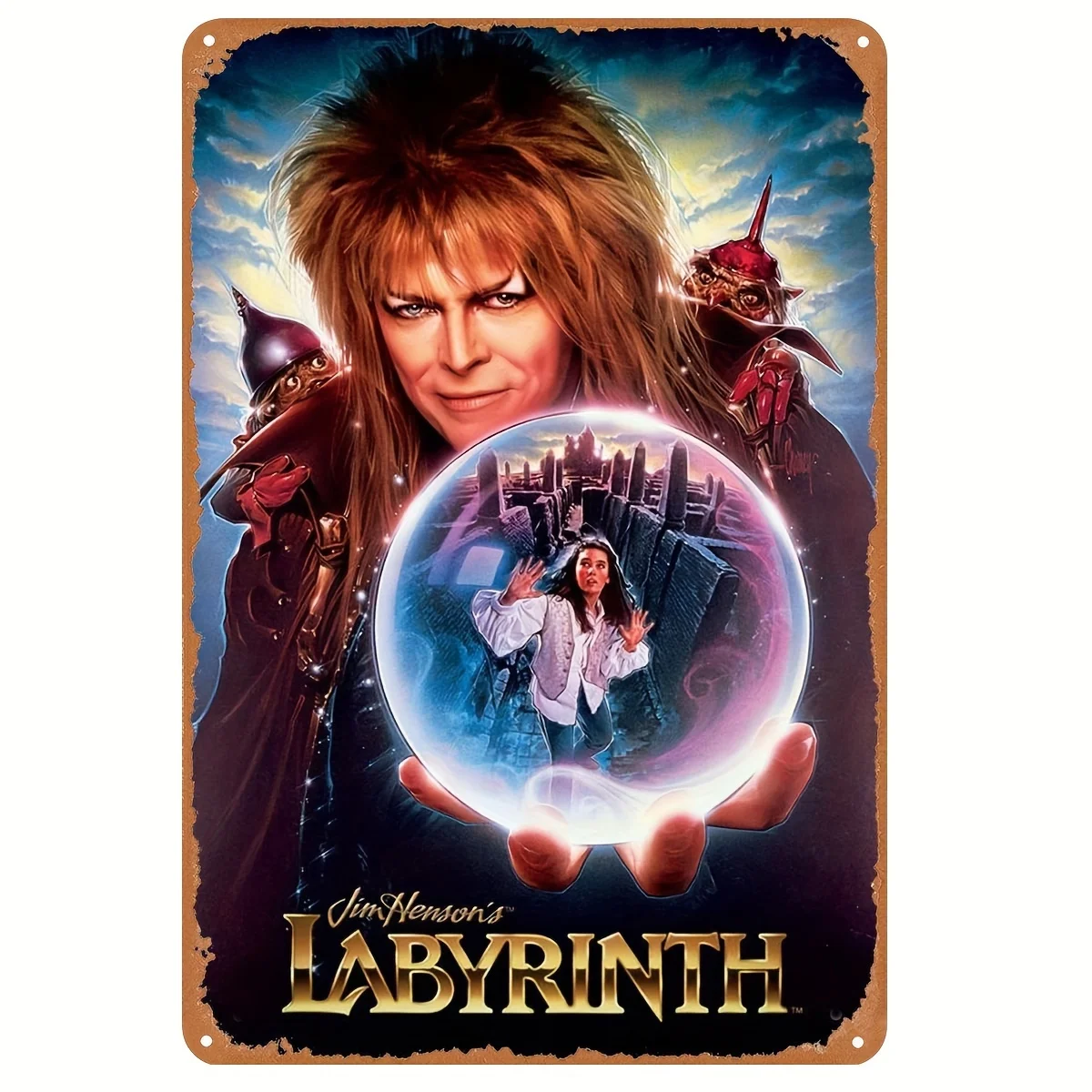 Labyrinth Movie Tin Metal Sign Poster, 8