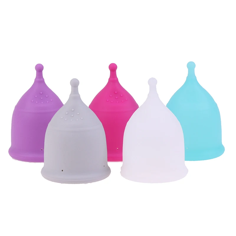 Reusable Silicone Cup Menstrual Medical Lady Cup Collector Menstrual Purple Color Menstrual Cup For Women Feminine Hygiene