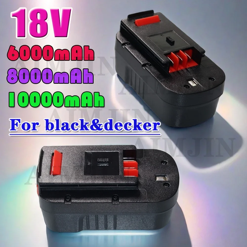 

18V 10000mAh Batterie Pour Outil Electrique Black & Decker A18 A1718NH User Ins B18 HPB18-OPE FS1800CS FS1800D-2 FS1800ID