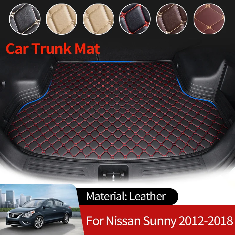 

for Nissan Sunny Latio Versa N17 2012~2018 Car Boot Liner Cargo Rear Trunk Mats Luggage FLoor Tray Waterproof Carpet Accessories