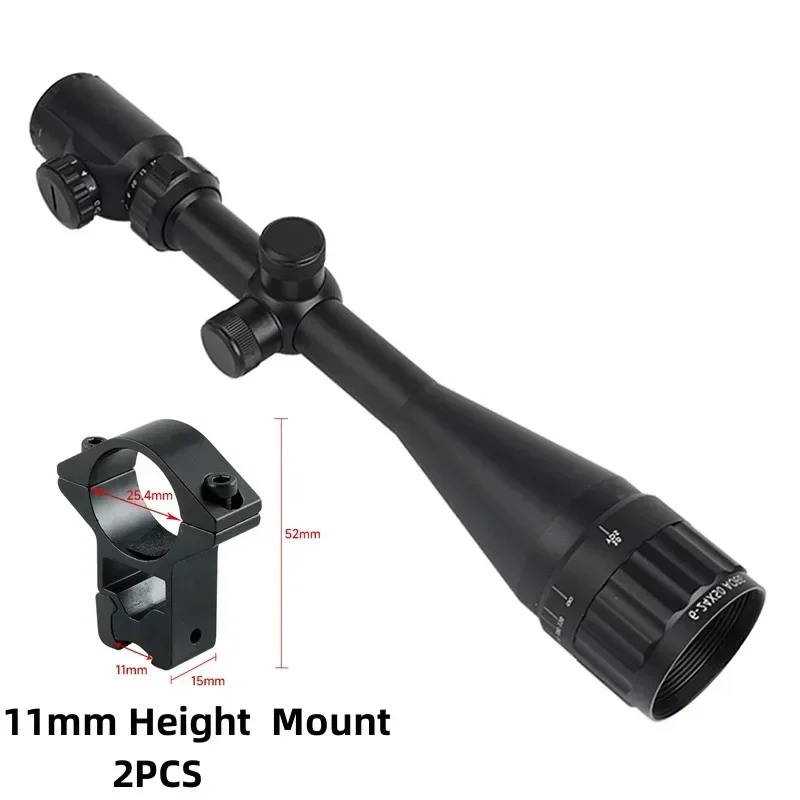 6-24x50 AOEG Jachtoptiek Richtkijker Rood/Groen Verlichting Verstelbaar Richtkruis Reflex Sight HD Richtkijker Tactische Accessoires - afbeelding 1