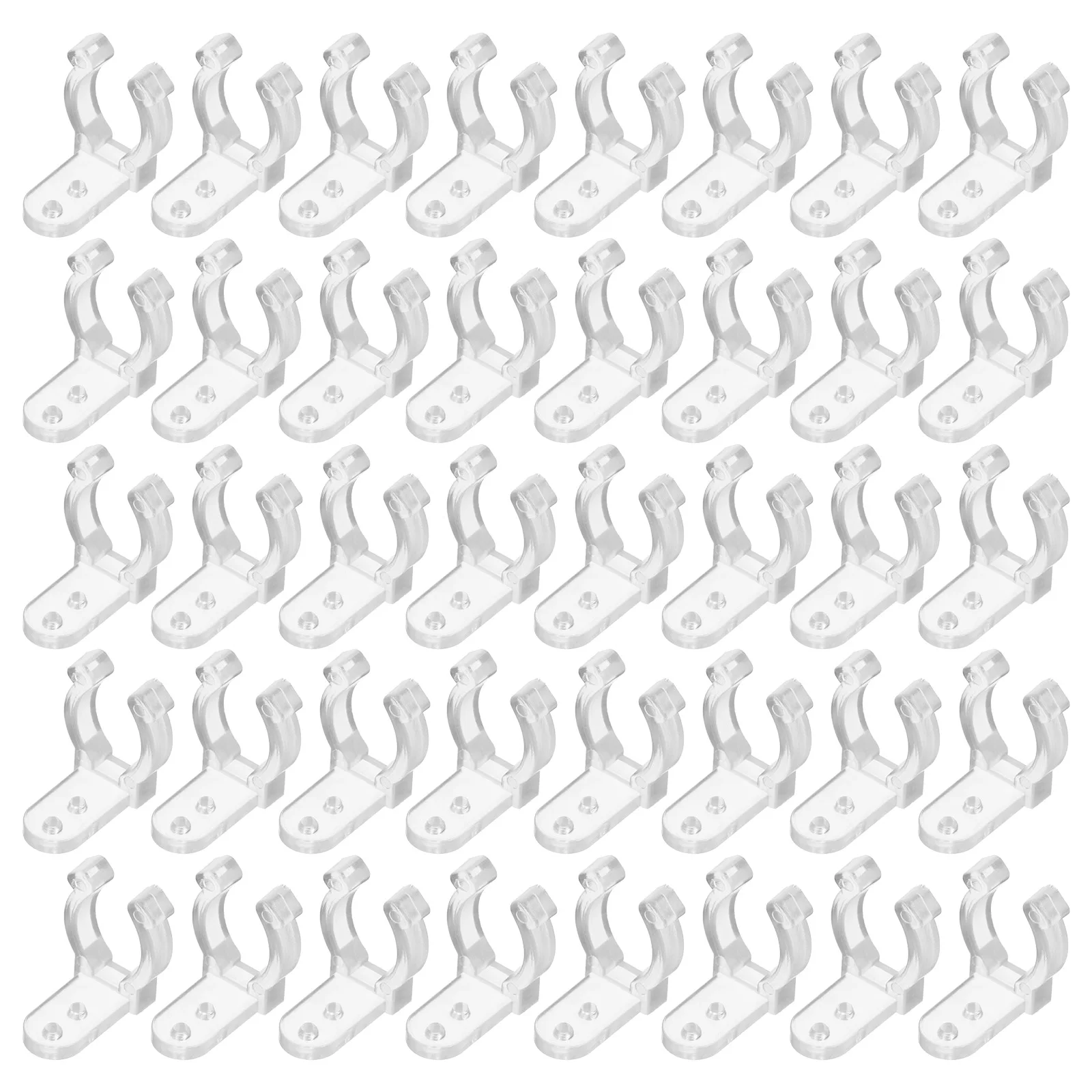 

100 pcs LED Rope Light Clip Set Outdoor Wedding Party Mounting Buckle Fastener Lightweight Stylish Easy Use LED Bulb Tube