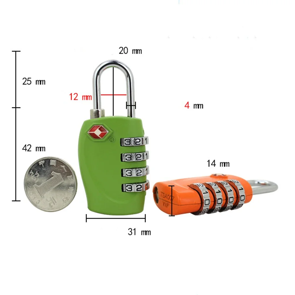 TSA Locks Combination Lock For Travel Luggage Suitcase Anti-theft Code Padlock Customs Password Lock