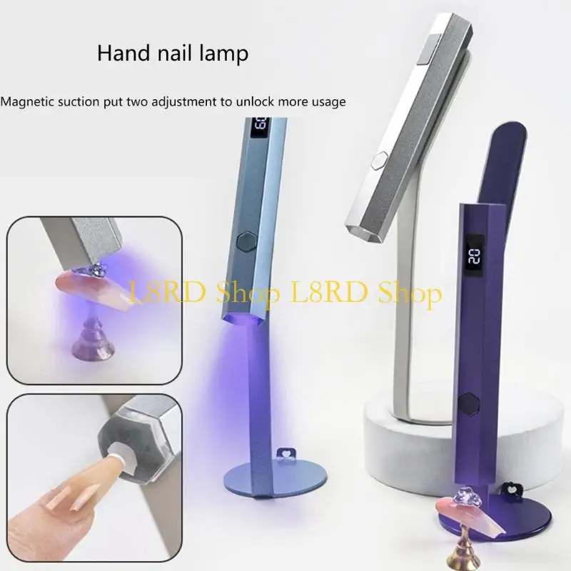 L8rd nagellamp voor gel nagels USB LICHT BAND SOPPIST METAL LAMP NAID DROYER