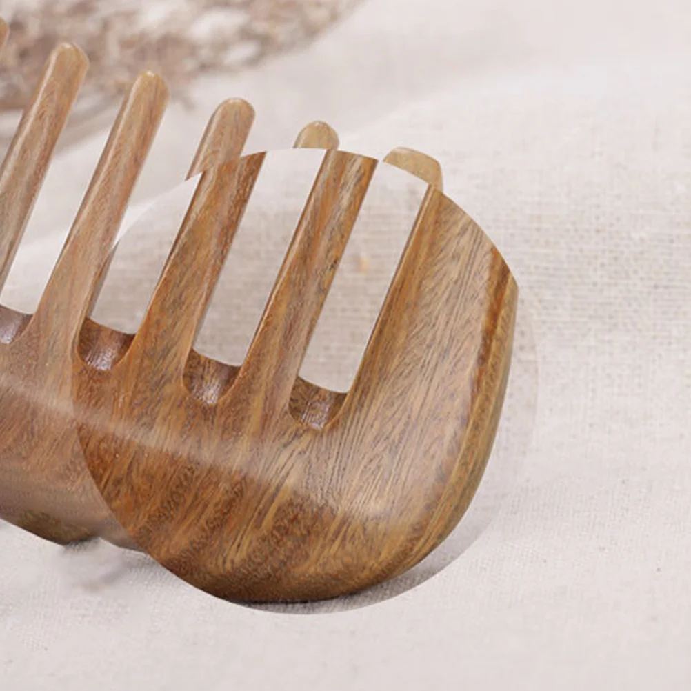 

Natural Rosewood Comb Wide Tooth Anti Static Hair Comb For Scalp Massage Smooth Handle Wood Hairdressing Tool