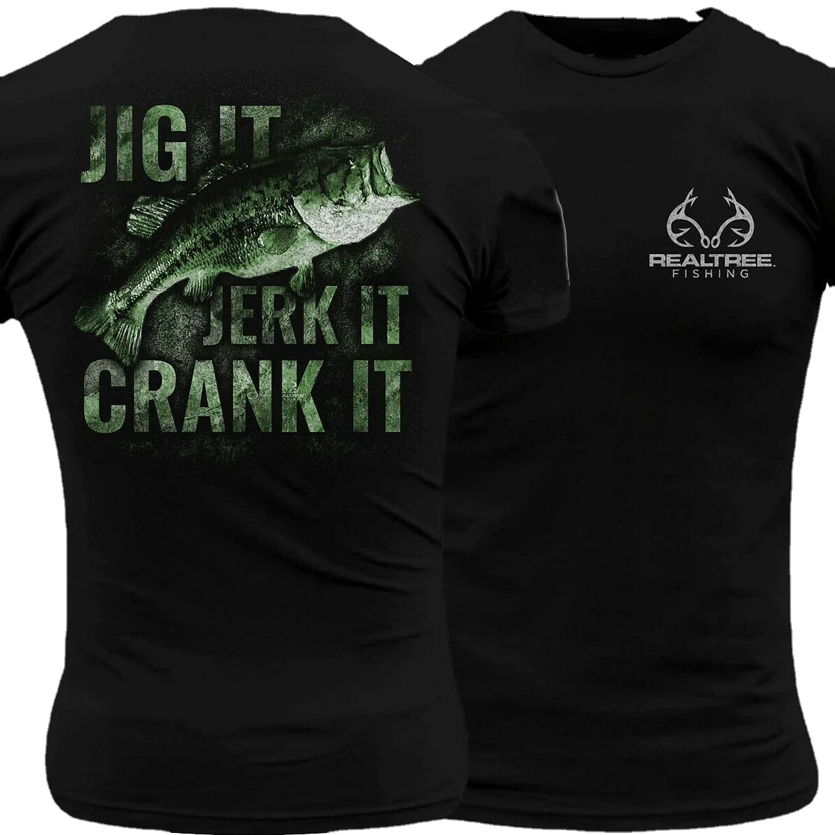 Jig It, Jerk It, Crank It. Funny Fishing Angler Gift T-Shirt New 100% Cotton O-Neck Short Sleeve Casual Mens T-shirt Size S-3XL