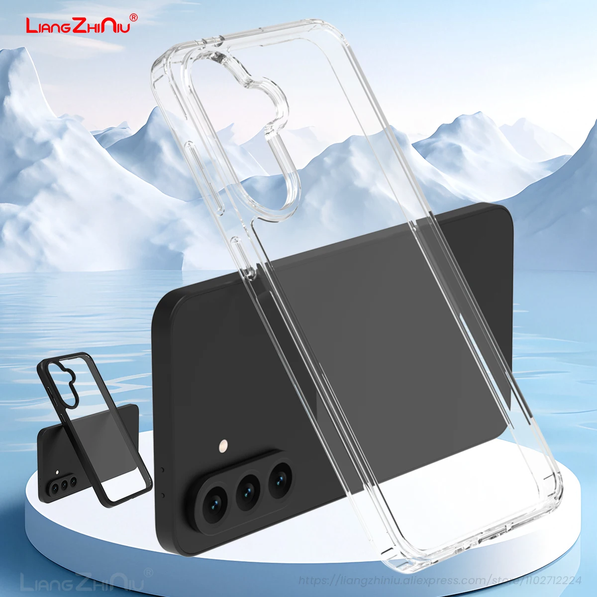 

Для Samsung Galaxy A56/A55/A54/A07/A17/A16 4G 5g высокопрозрачный чехол для телефона с защитой от желтого цвета, против царапин, ТПУ + ПК HD прозрачный жесткий чехол