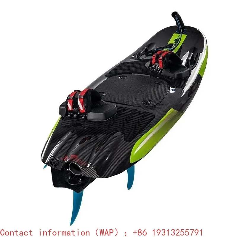 【De Chine】Planche à jet à essence à pulvérisation unique, planche de surf à moteur, avec pédale pour sports nautiques à grande vitesse