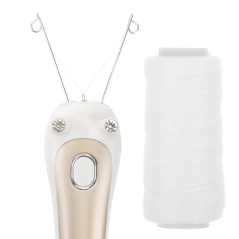 

6 Rolls Hair Removal Thread Cotton Strings Soft Facial Threading Tool for Face Epilator Eyebrow Hair Remover Device