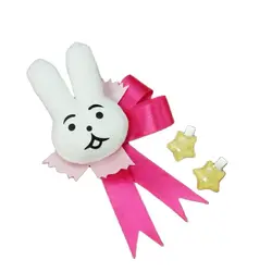 Oshi No Ko Ai Hoshino Cosplay Rhinestone Star Bownot Plush Rabbit Hair Clips Sweet Cute Anime Girl Headwear Gift Drop Ship 3pcs