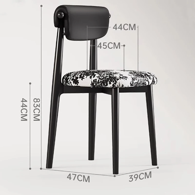 Set Of 2 Elegant Modern Creative Dining Chairs Minimalist Luxury Dining Chair Premium Sedie Da Cucina Dining Room Furniture