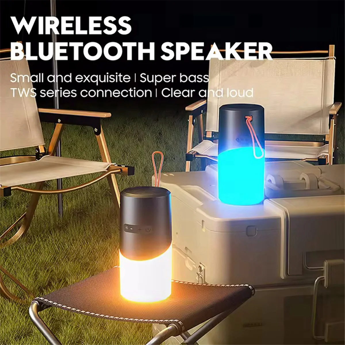Эффективный уличный сабвуфер Bluetooth-динамик IPX5 Водонепроницаемый Серый