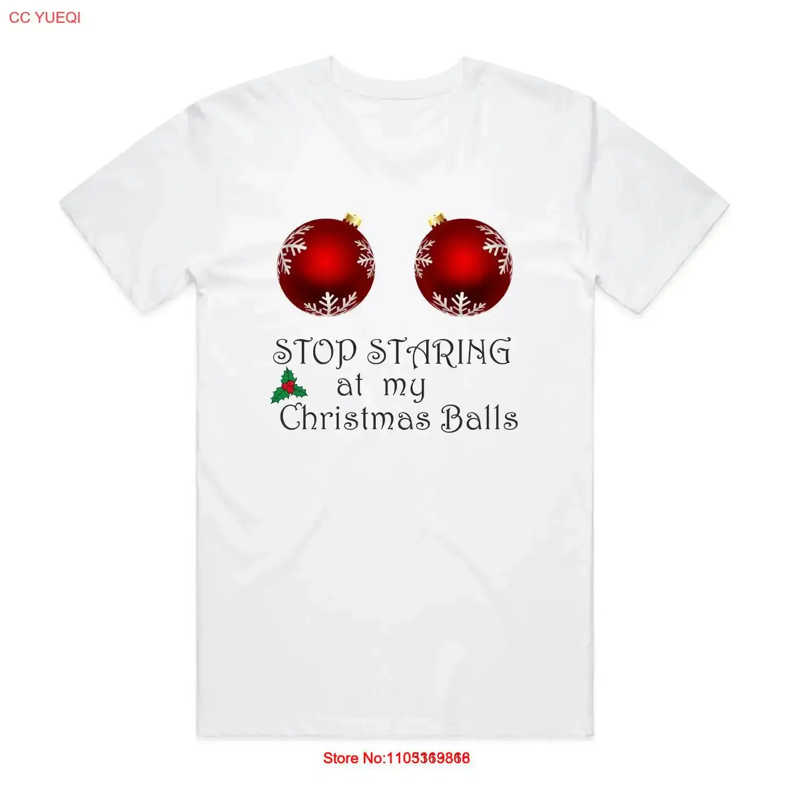 

Футболка «Стоп смотреть на мои рождественские шары» с праздничными рубашками, винтажная стираная модная уличная одежда, удобная
