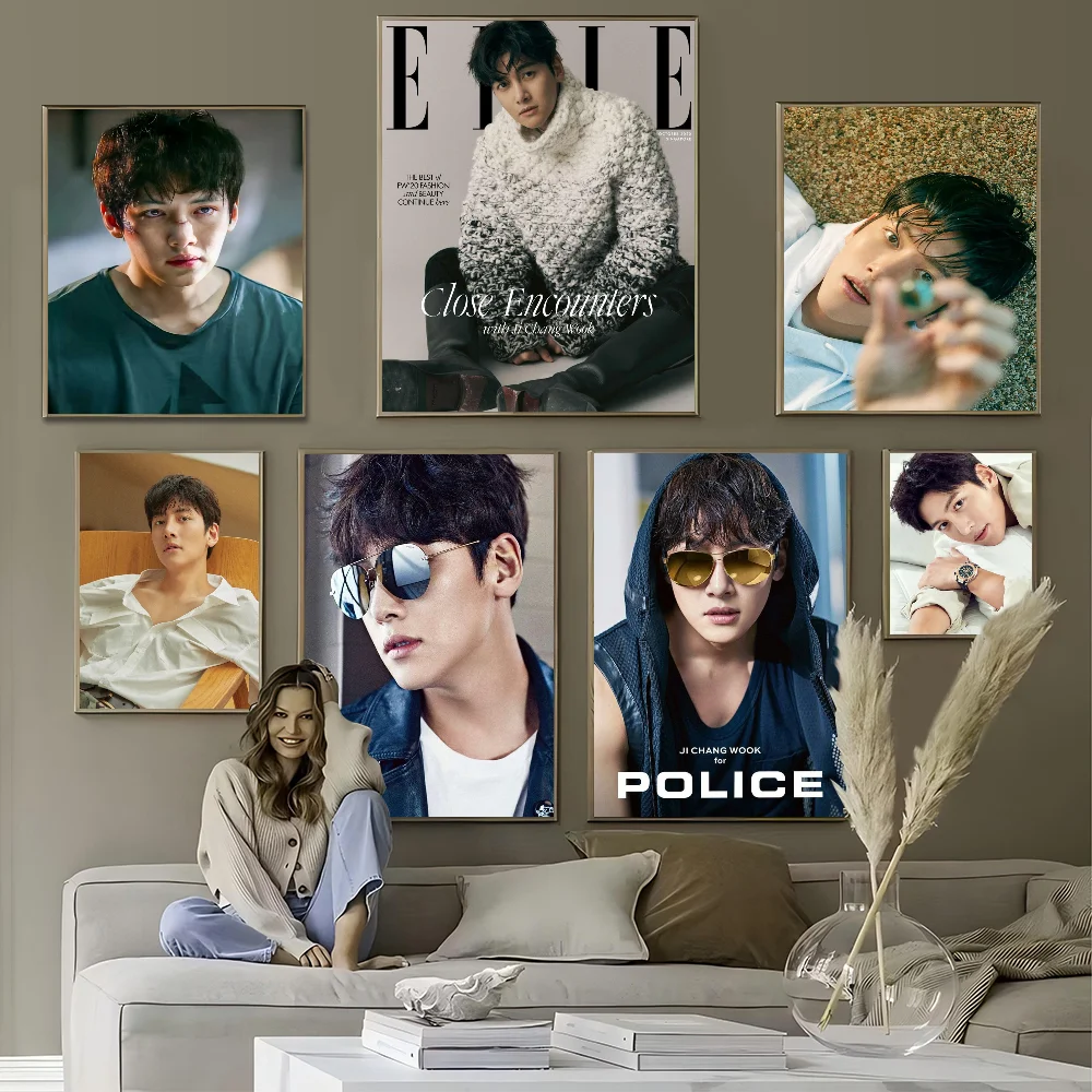 

Ji Chang Wook Self-adhesive Art Poster Whitepaper Prints Posters Artwork Aesthetic Art Wall Painting