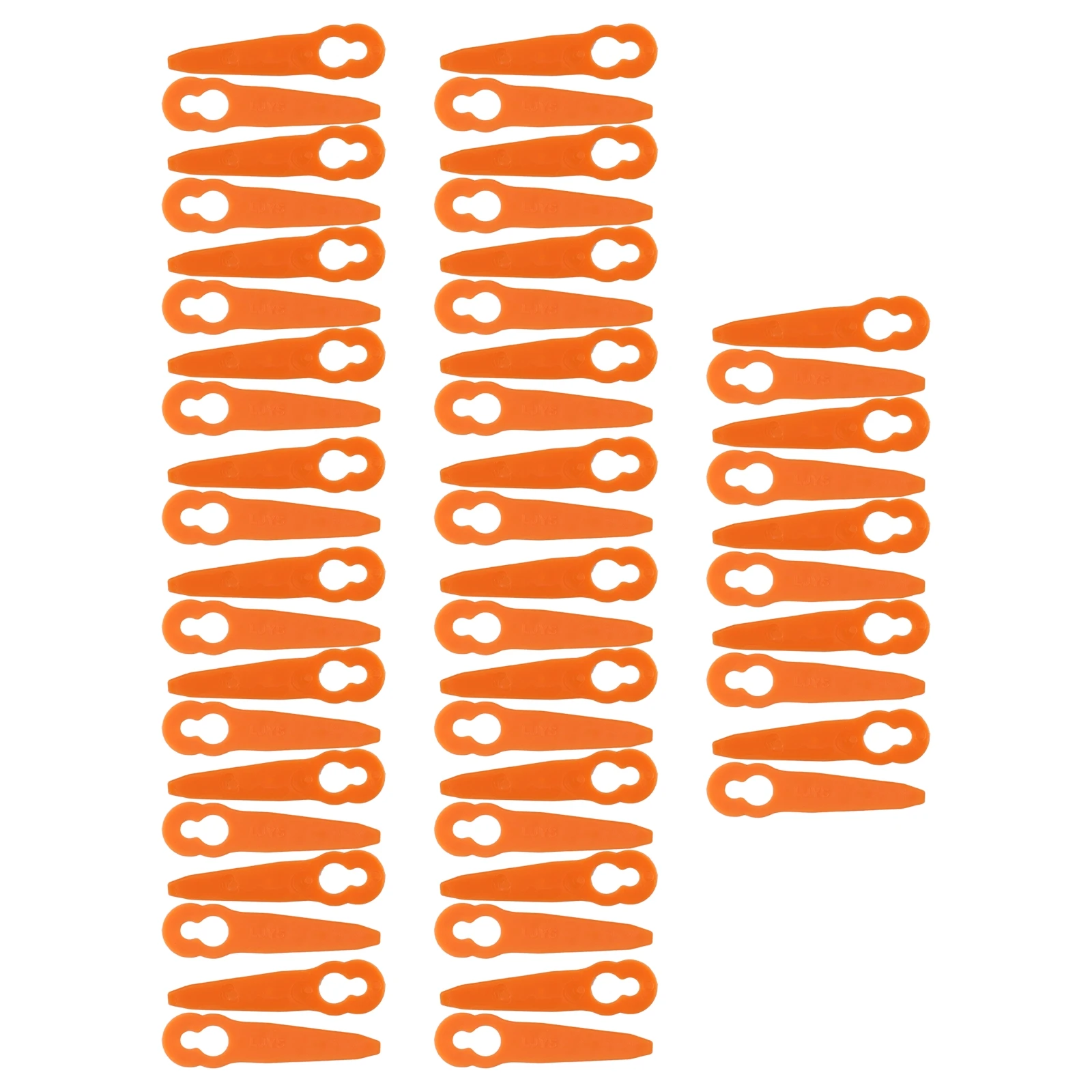 

Cutter Blades Plastic Blades 50pcs Cordless Garden Machinery Parts Mowing Heads Replacement Garden Tool Lawn Mower