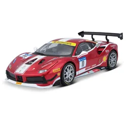 Bburago 1:24  Ferrari 2017 488 CHALLENGE FORMULA RACING Alloy Luxury Vehicle Diecast Cars Model Toy Collection Gift