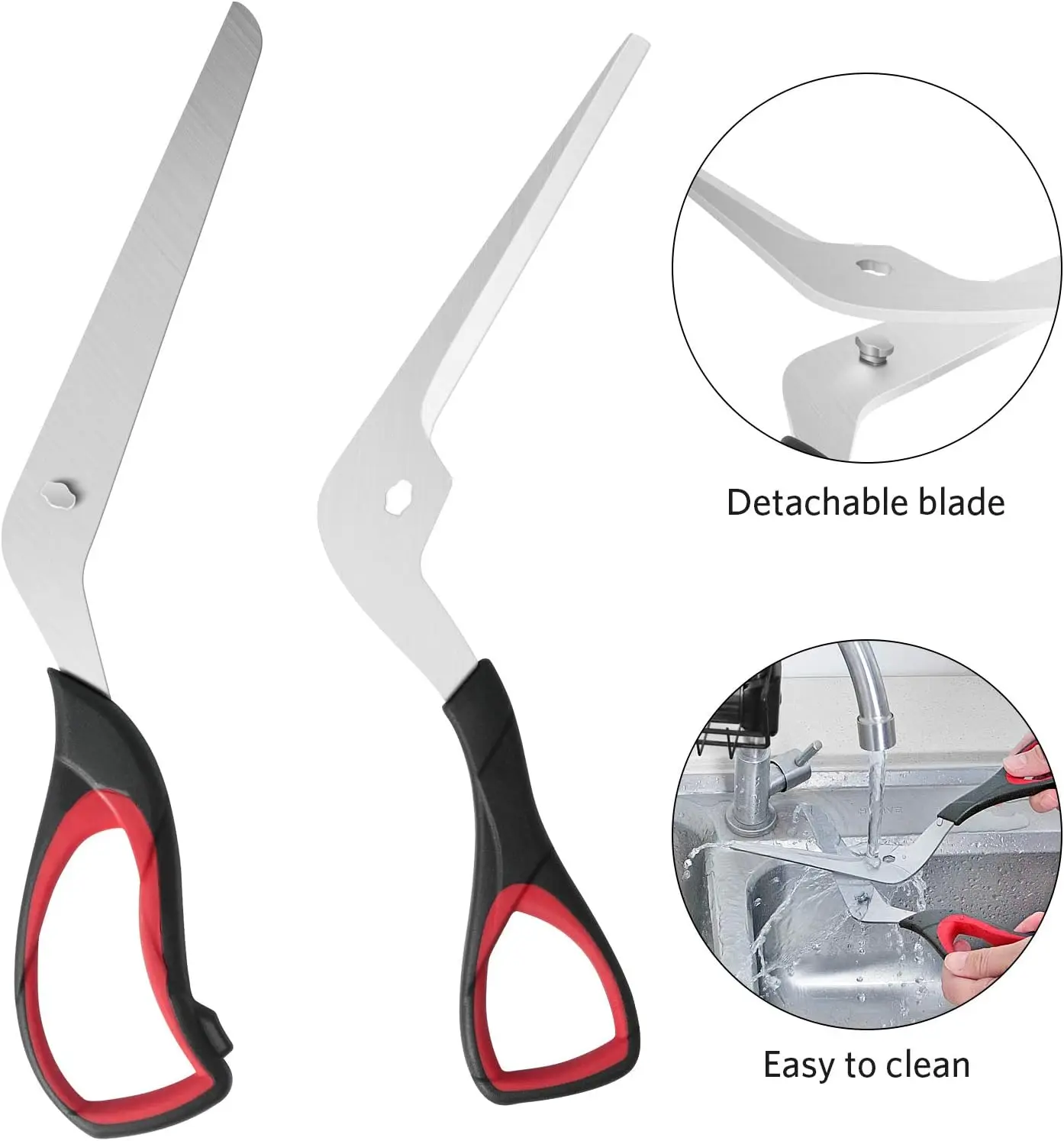 Professional Pizza Scissors Detachable Sharp Stainless Steel Blade Pizza Cutter Scissors Easy Cutting Pizza Spatula Slicer Tools image 4